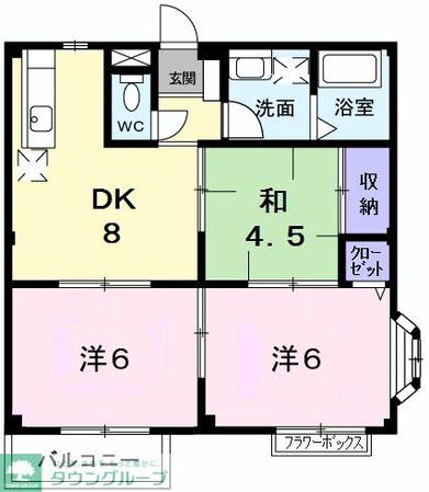 ヴィラ富士見台の物件間取画像